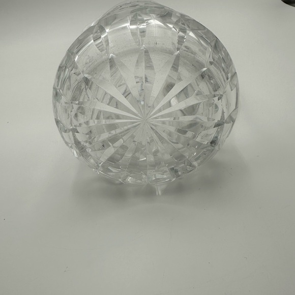 Vintage Crystal Pitcher 7.5” Unmarked But Looks Like A Waterford - Picture 5 of 5